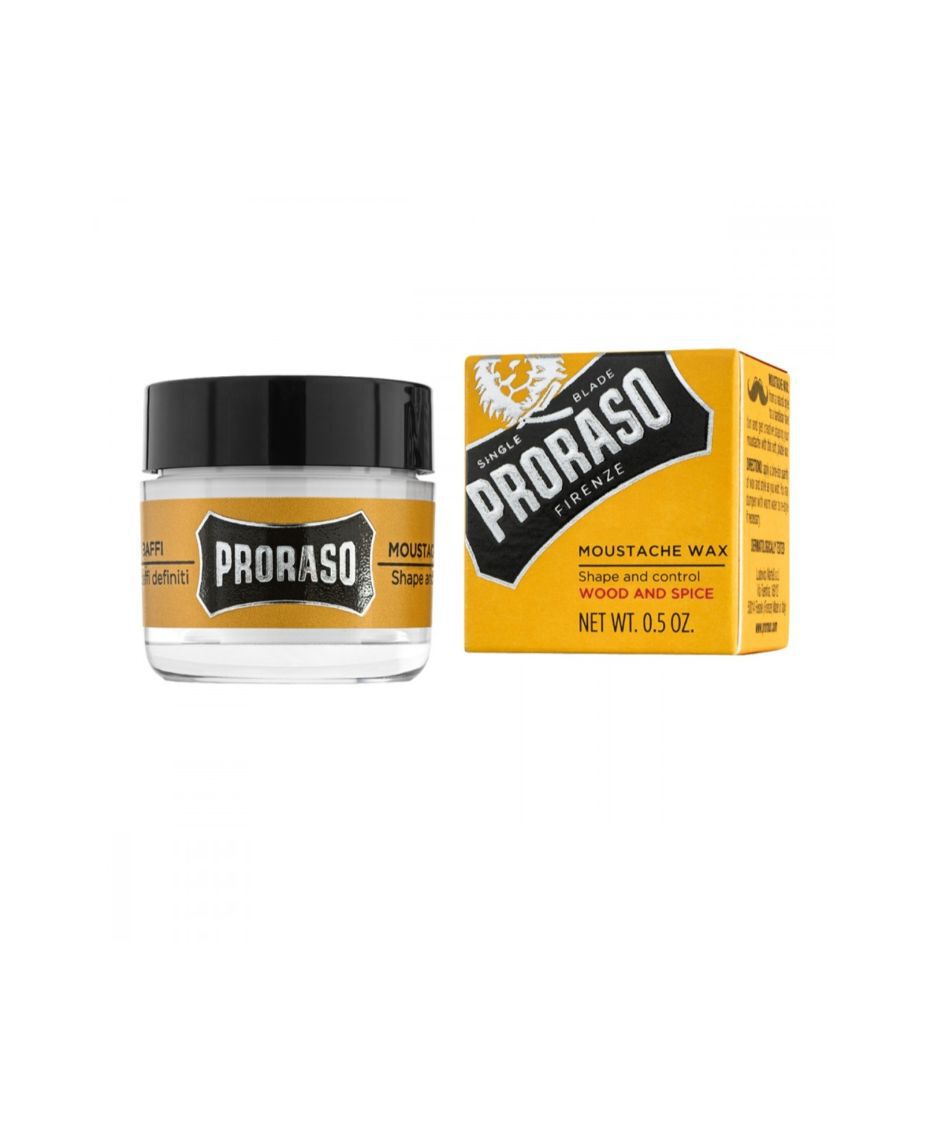 Proraso Moustache Wax Wood and Spice 15ml Shaver Shop